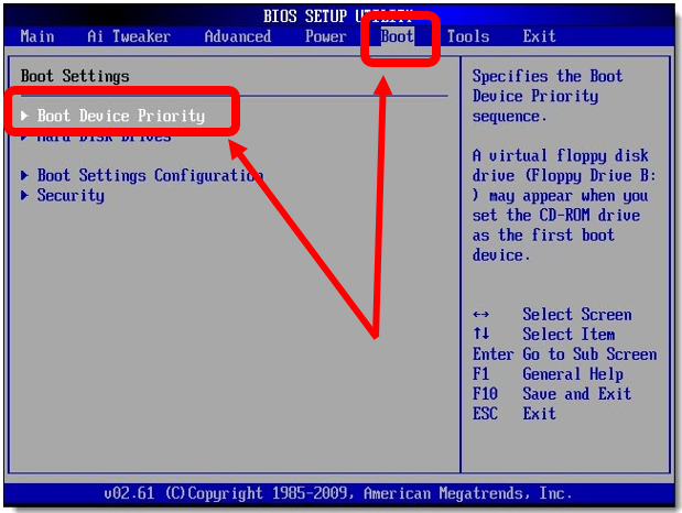 BIOS Menu